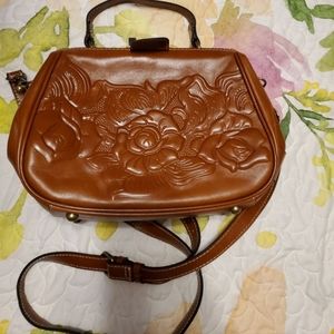 Patricia Nash Leather Sarchel/crossbody